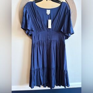 NWT Francesca's Collections Navy dress medium